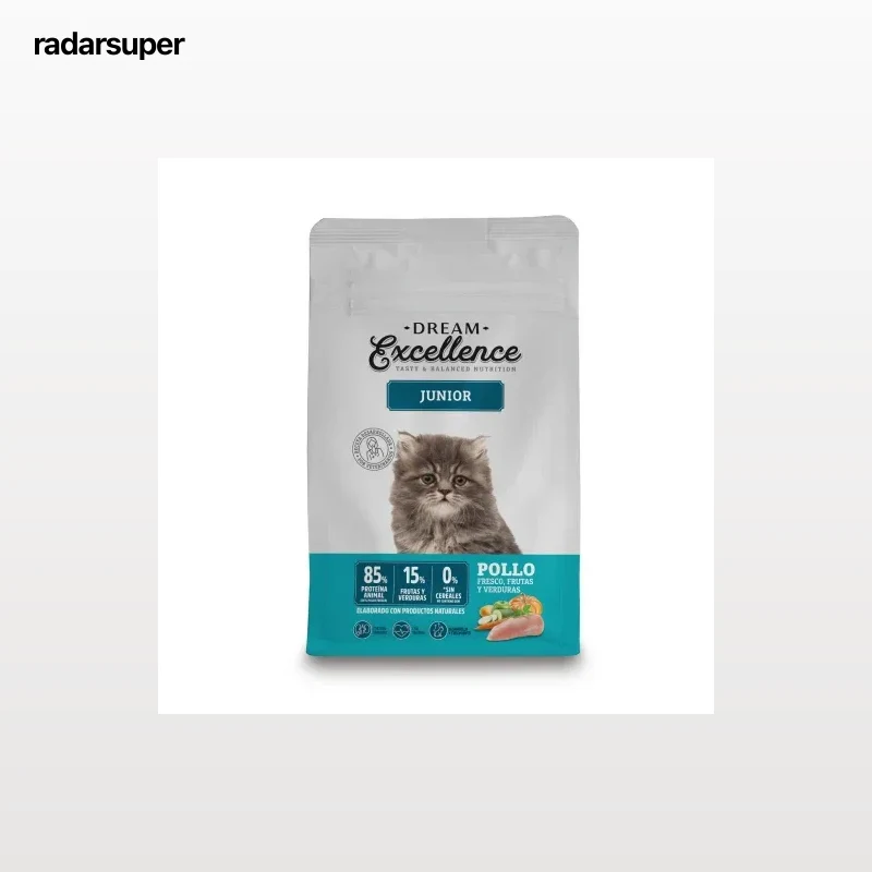 Pienso de pollo fresco para gatos junior, frutas y verduras Dream Excellence 1,5 kg.