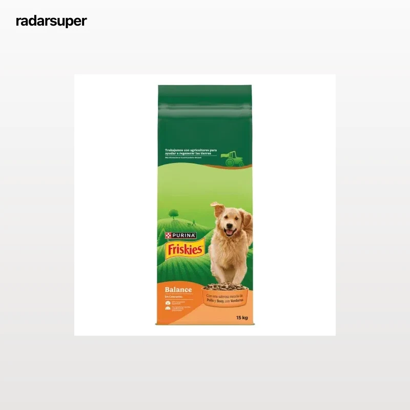 Pienso de pollo y verduras para perro adulto Purina Friskies Vitafit Complete 15 Kg.