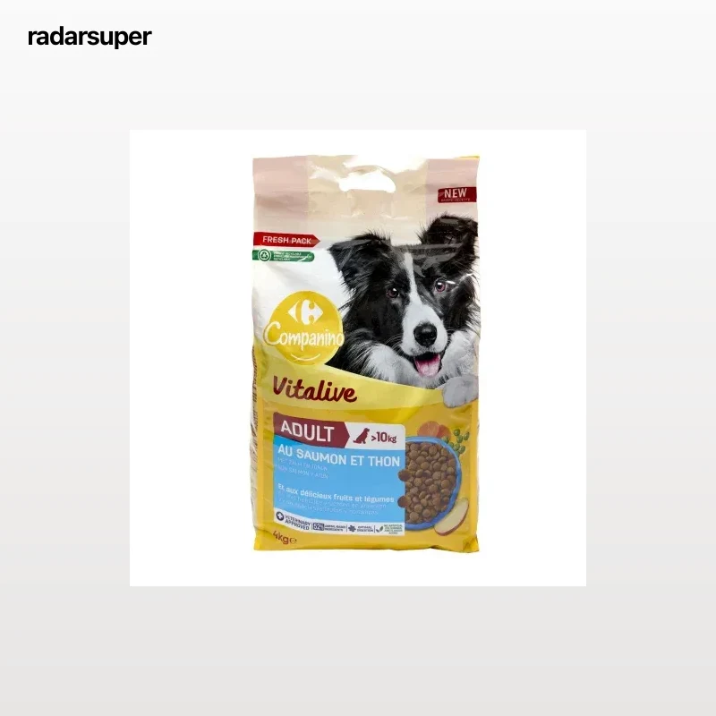 Pienso de salmón y atún para perro adulto Vitalive Carrefour Companino 4 kg