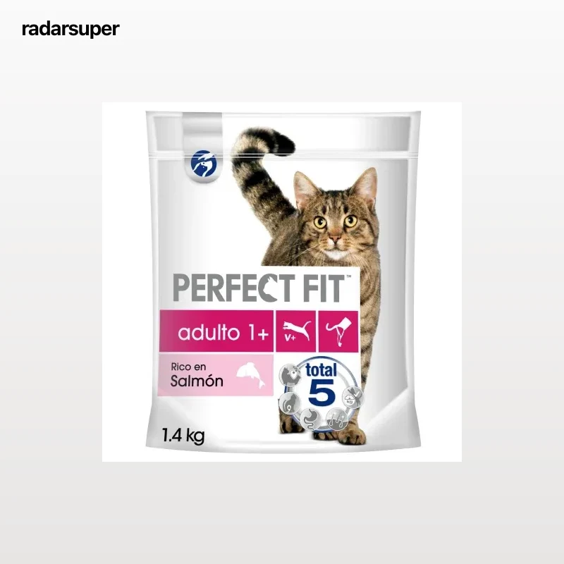 Pienso esterilizado de salmón para gatos Perfect Fit 1,4 kg.
