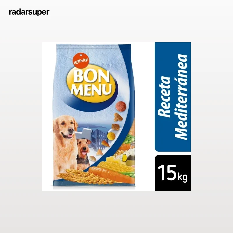 Pienso para perro adulto Receta Mediterránea Bon Menú 15 Kg.