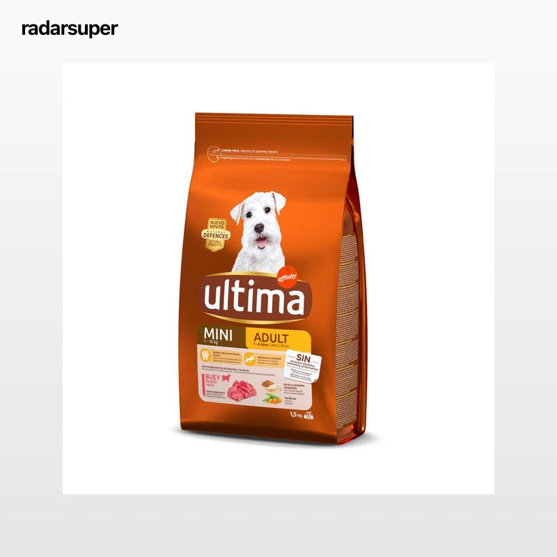 Pienso perro Ultima mini adulto buey 1,5kg