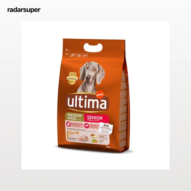 Pienso perro Ultima senior pollo y arroz 3kg