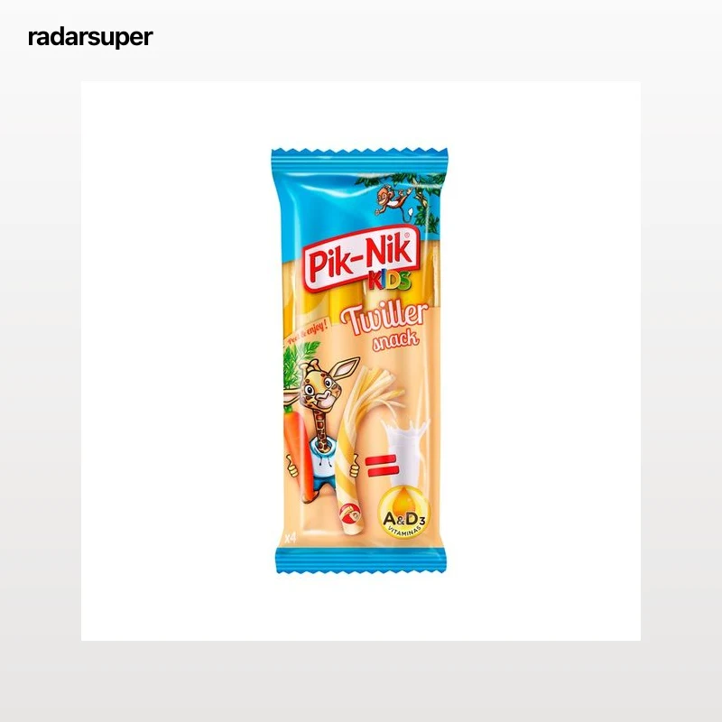 PIK-NIK Queso semigraso a tiras, especial niños PIK-NIK 80 g.