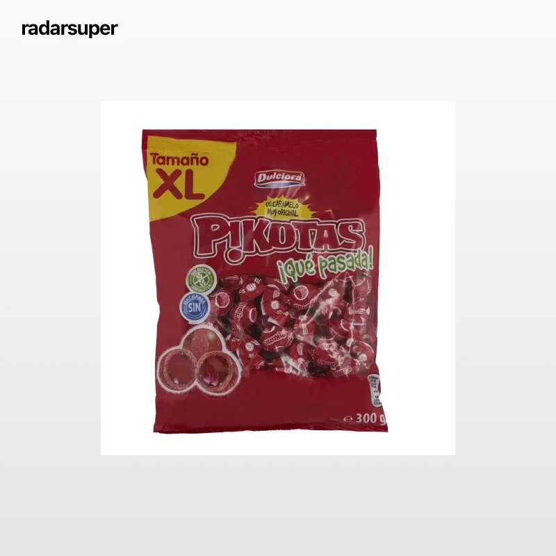 Pikotas de goma sabor cereza Dulciora sin gluten 300 g.
