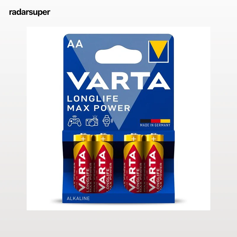 Pila alcalina max power aa Varta 4 unidades