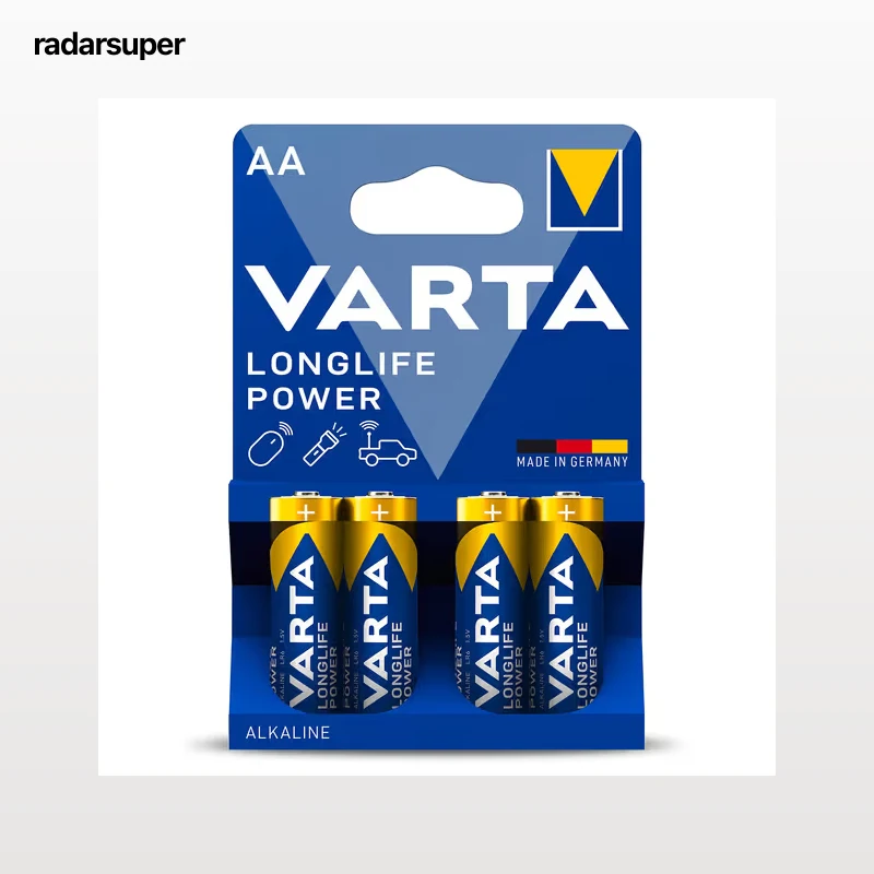 Pila alcalina power aa Varta 4 unidades