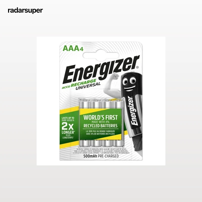 Pila Recargable 4 d AAA Hr03 500 Mah Universal Energizer