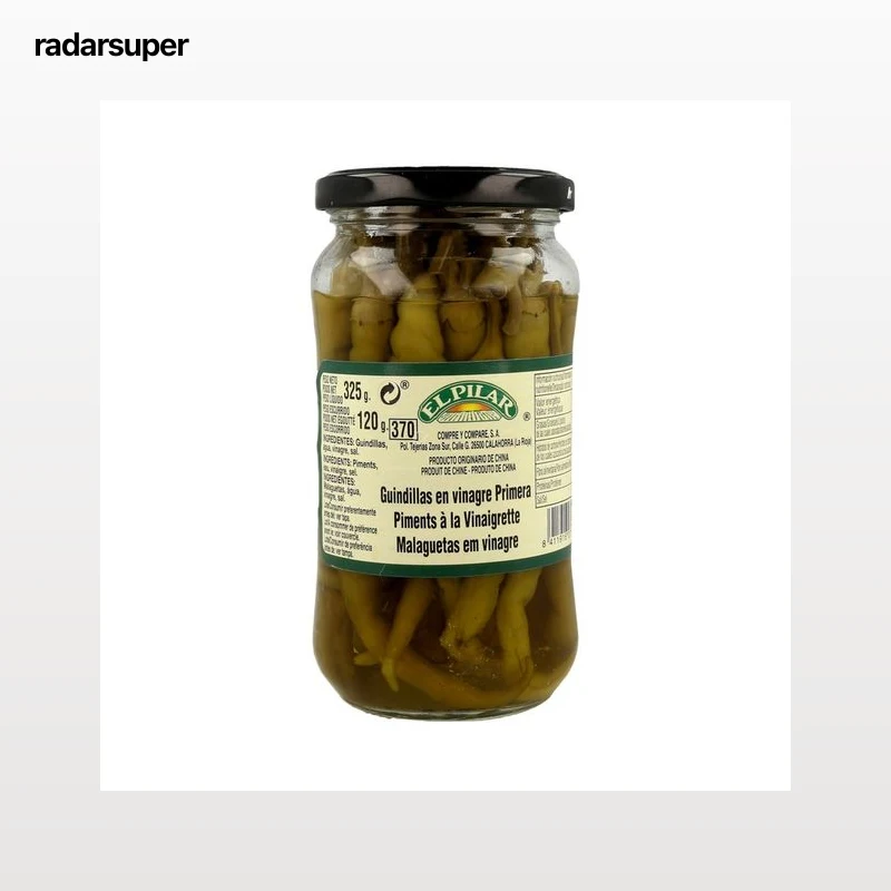 EL PILAR Guindillas en vinagre, 120 g.