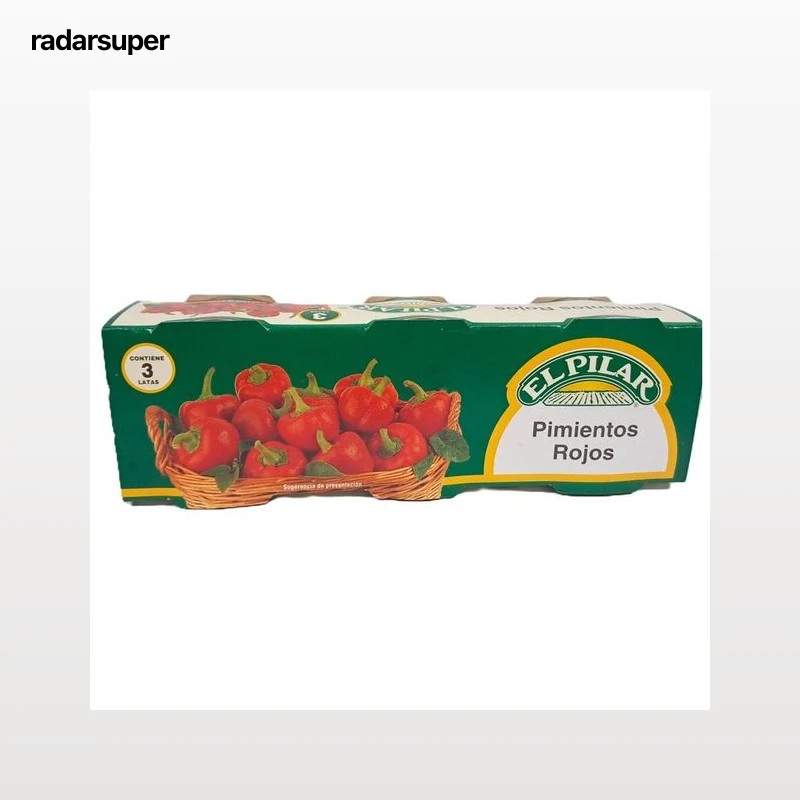 EL PILAR Pimiento morrón en lata 180 g pack 3