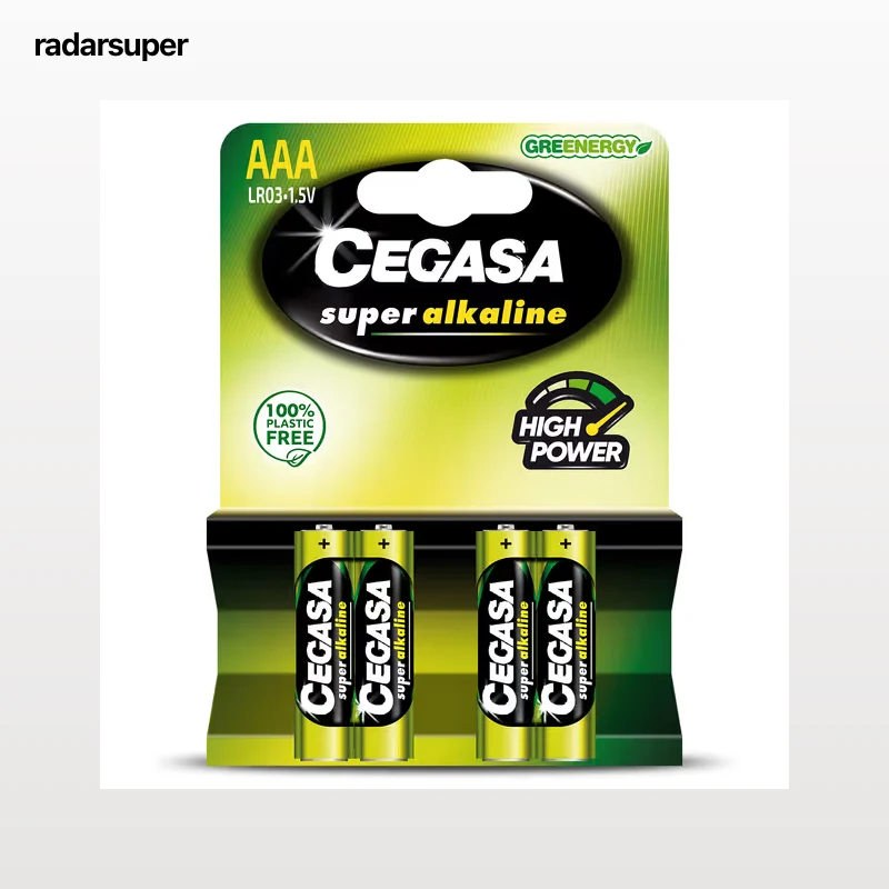 Pilas alcalinas AAA Cegasa 4 unidades