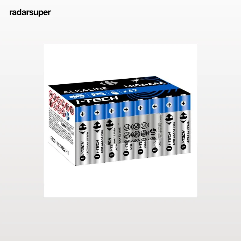 Pilas Alcalinas Carrefour Itech AAA/LR03, paquete 32