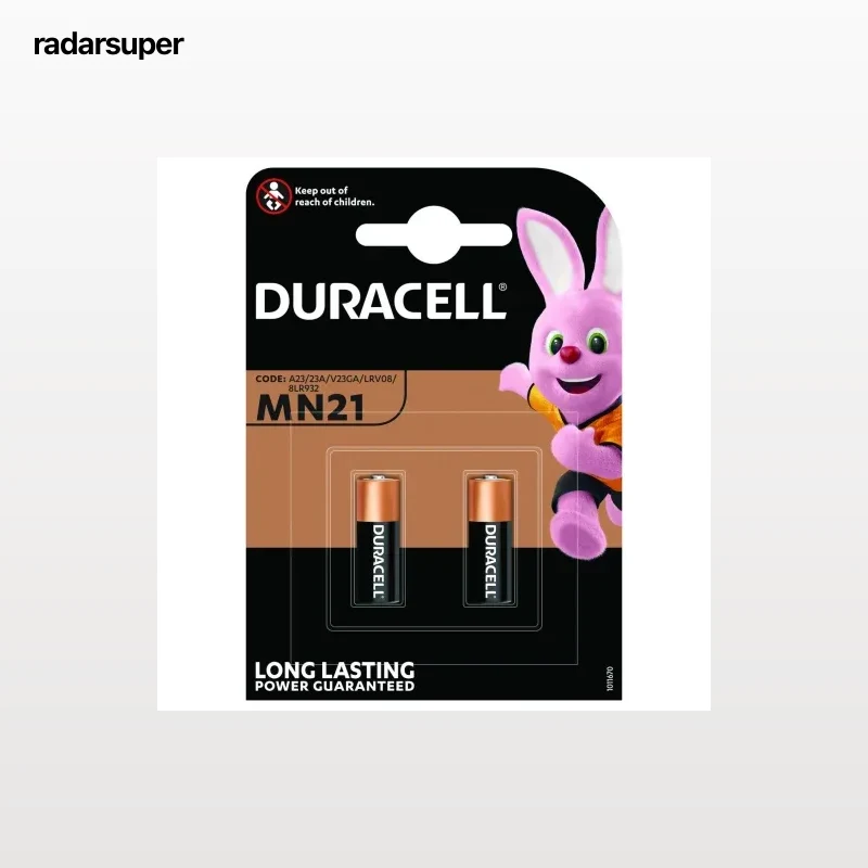 Pilas Alcalinas MN21 Duracell Especiales, paquete de 2