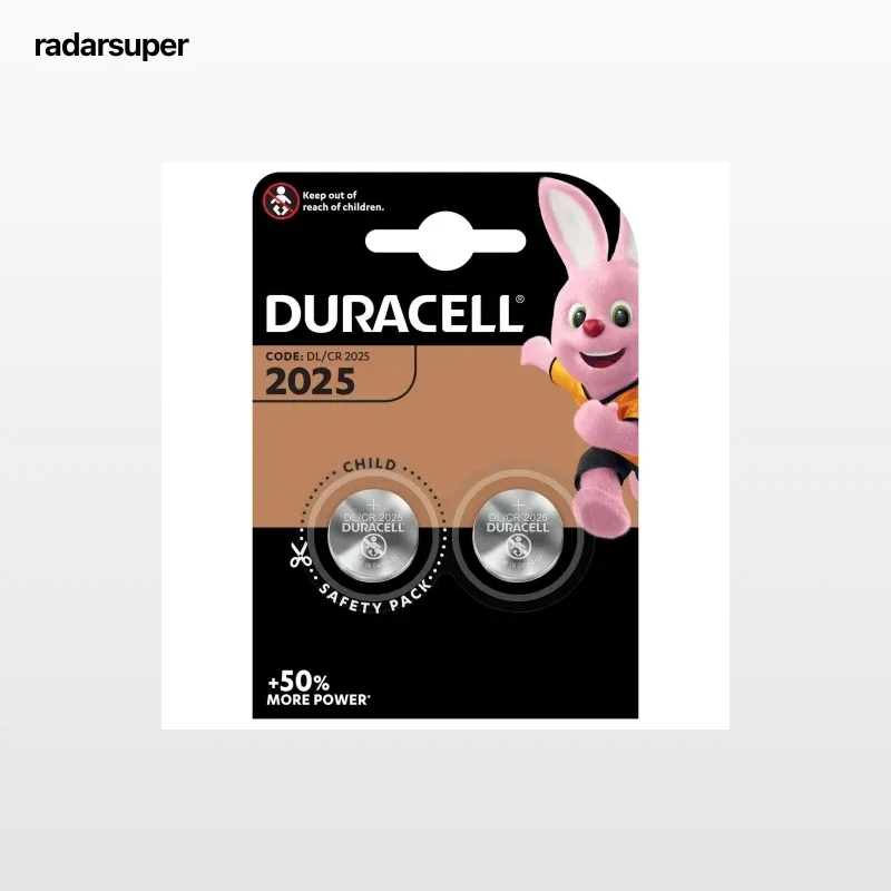 Pilas de Litio de botón 2025 Duracell Especiales, paquete de 2