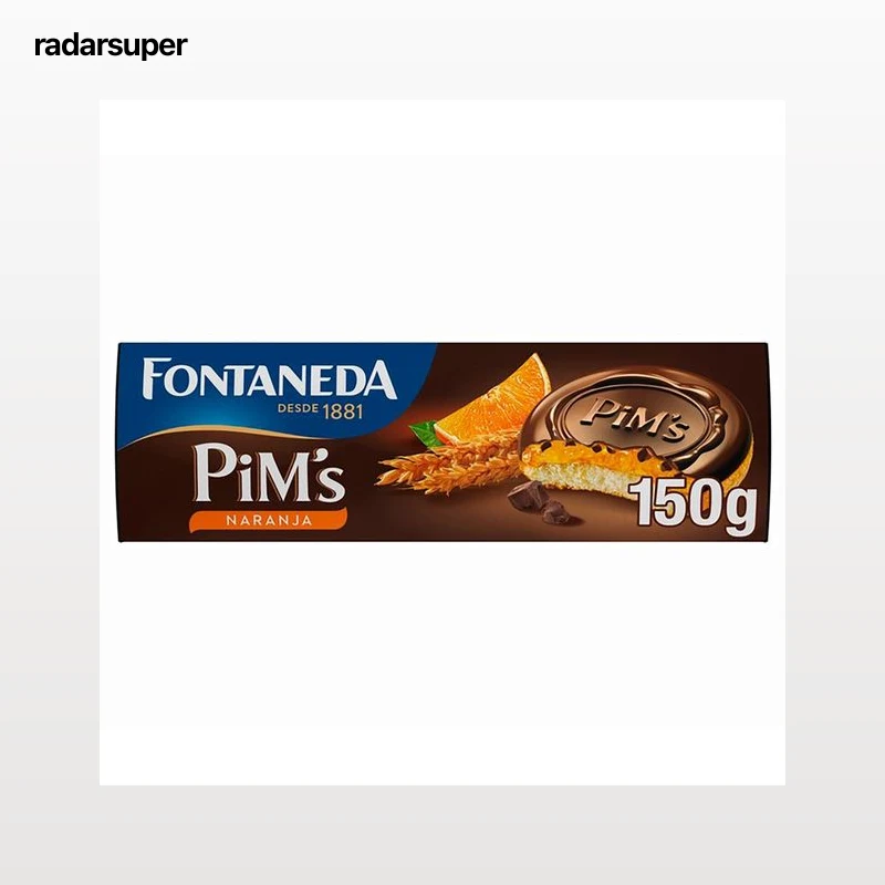 PIM´S de Fontaneda Galletas de bizcocho rellenas de naranja 150 g.