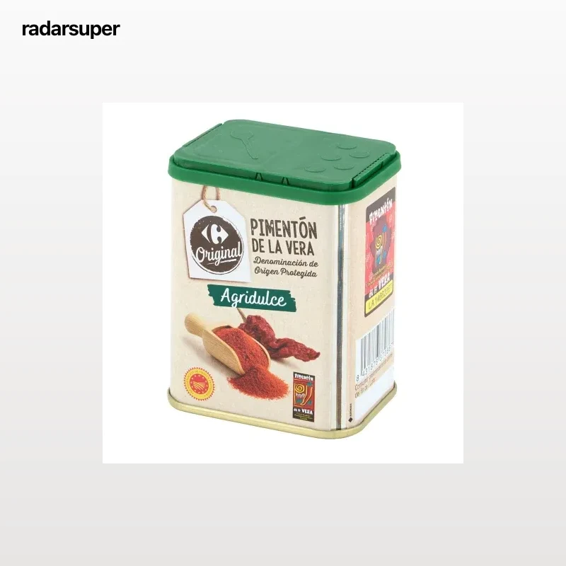 Pimentón de la Vera agridulce Carrefour Original 75 g.