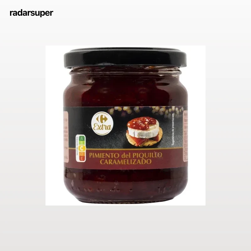 Pimiento del piquillo caramelizado Extra Carrefour 240 g.