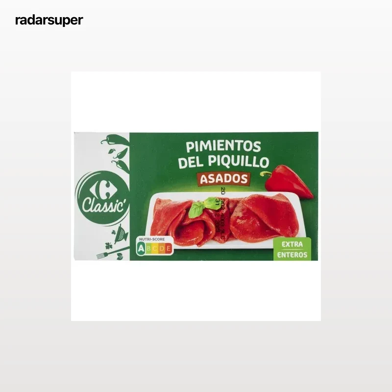 Pimientos del Piquillo enteros extra Classic Carrefour 150 g.