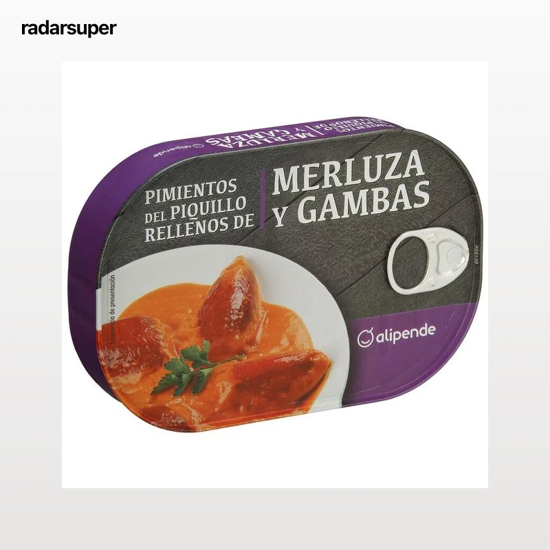 Pimientos del piquillo merluza y gambas Alipende 260g