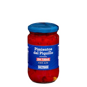 Pimientos del piquillo en tiras con ajo
