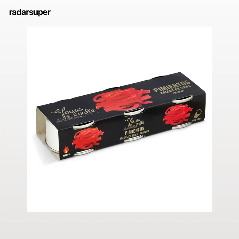 Pimientos rojos asados en tiras Joyas del valle 3 x 60 g