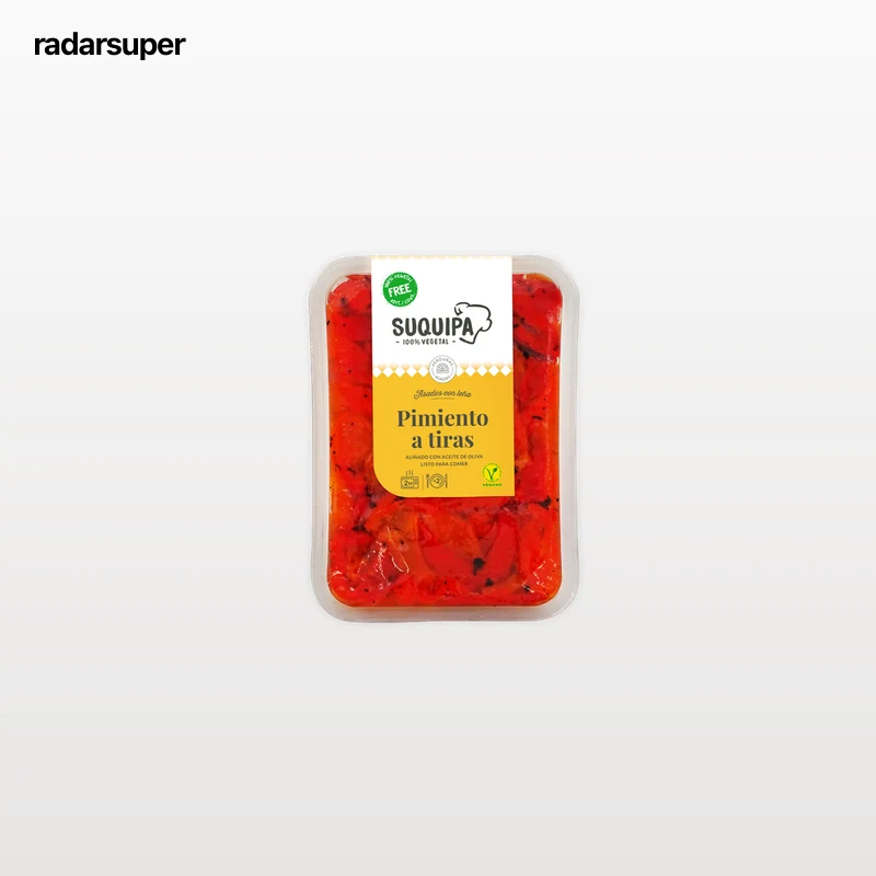 Pimientos en tiras al horno de leña Suquipa 250g