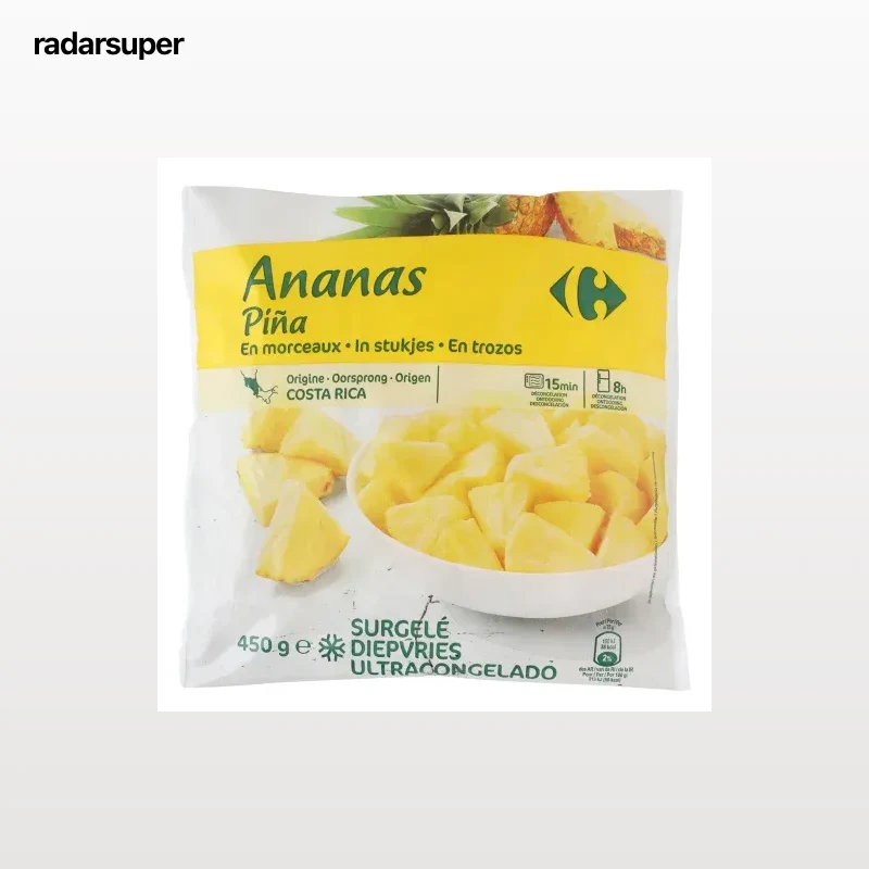 Piña congelada Carrefour 450 g.