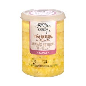 Piña natural a rodajas
