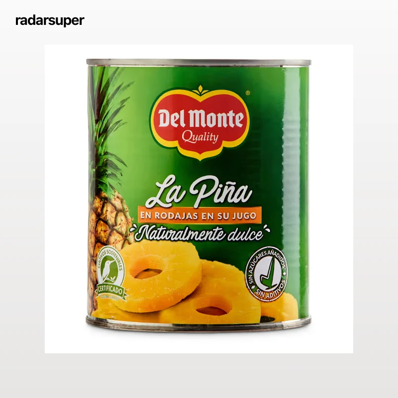 Piña en su jugo en rodajas Del monte 510 g