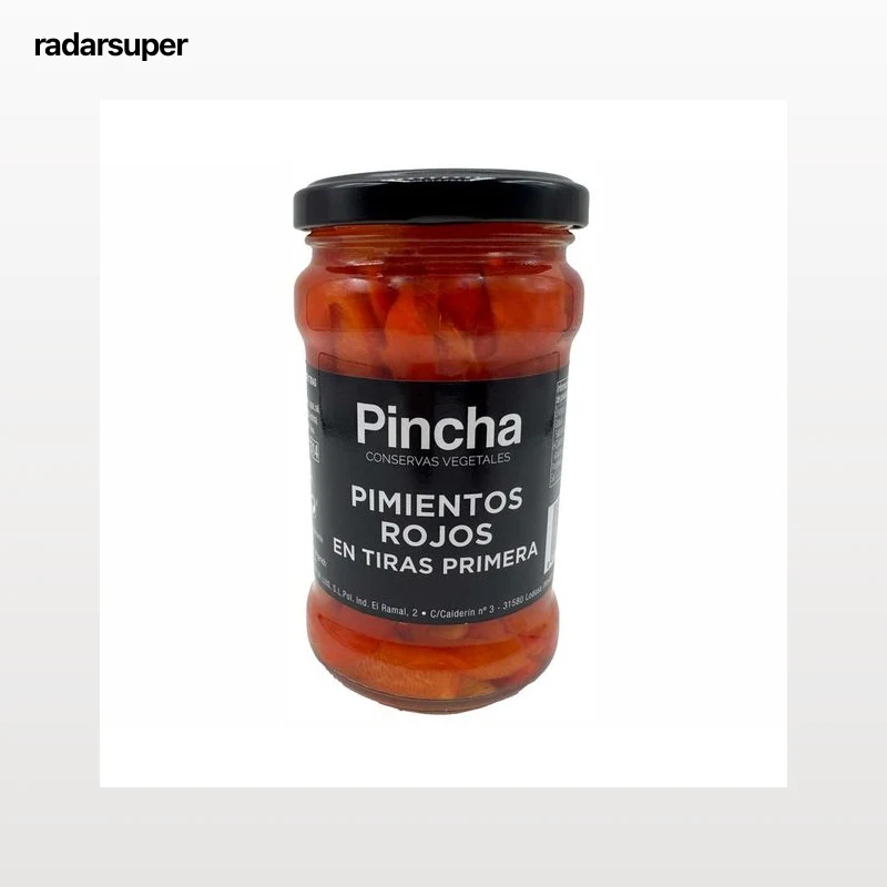 PINCHA Pimiento rojo en tiras frasco 280 gr.