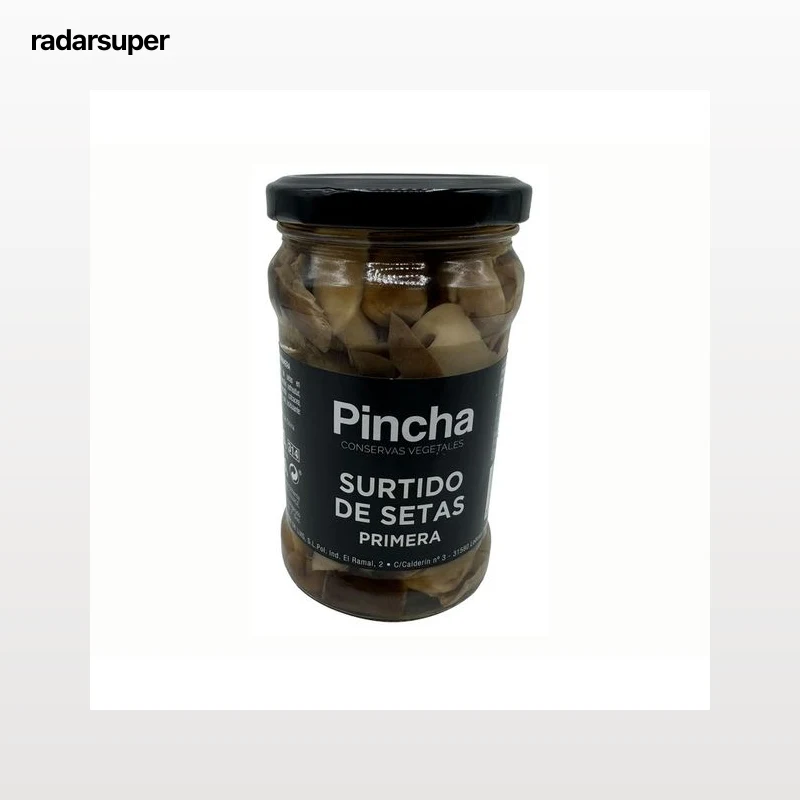 PINCHA Surtido de setas al natural primera en frasco 150 g.