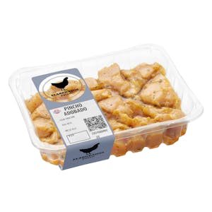 Pinchos de pollo sin varilla adobados