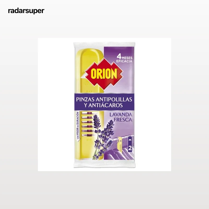 Pinza antipolillas para armarios aroma lavanda fresca Orion Protección Total 2 ud.