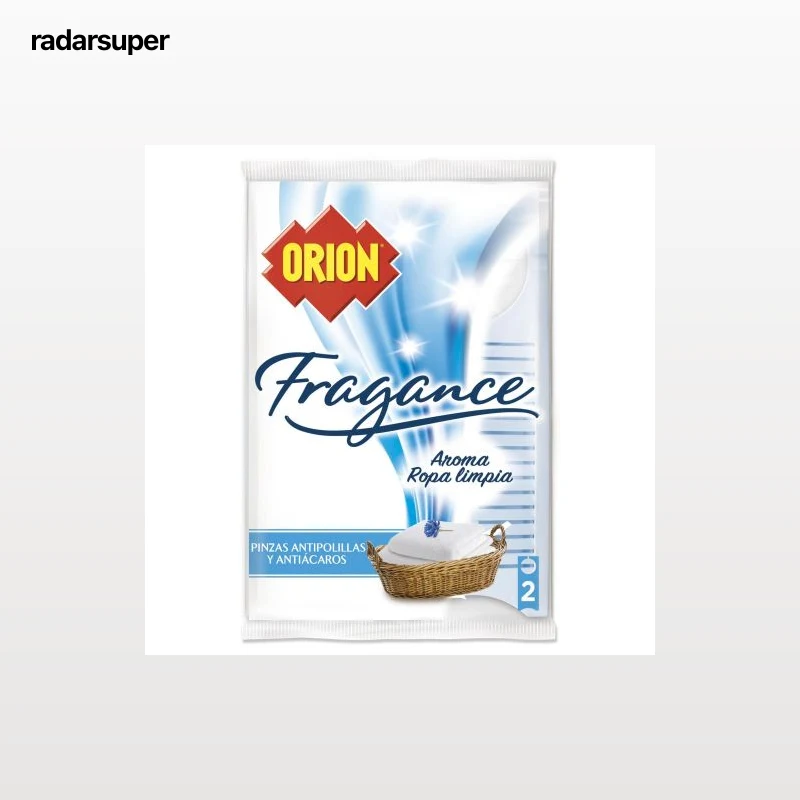 Pinzas ambientadoras antipolillas para armarios aroma ropa limpia Orion Fragance 2 ud.
