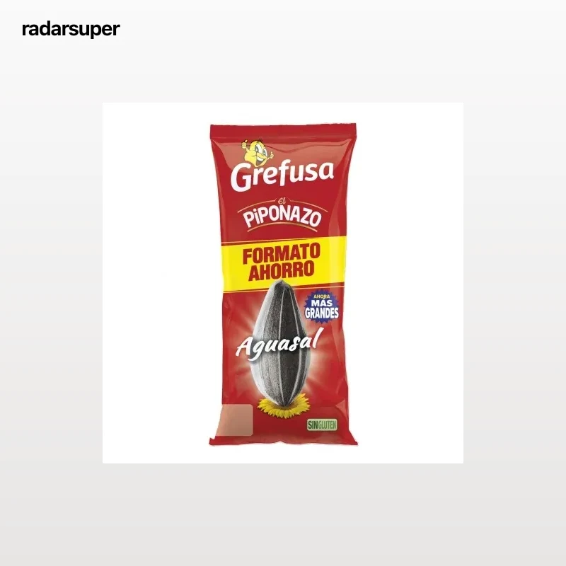Pipas aguasal Piponazo Grefusa sin gluten 195 g.