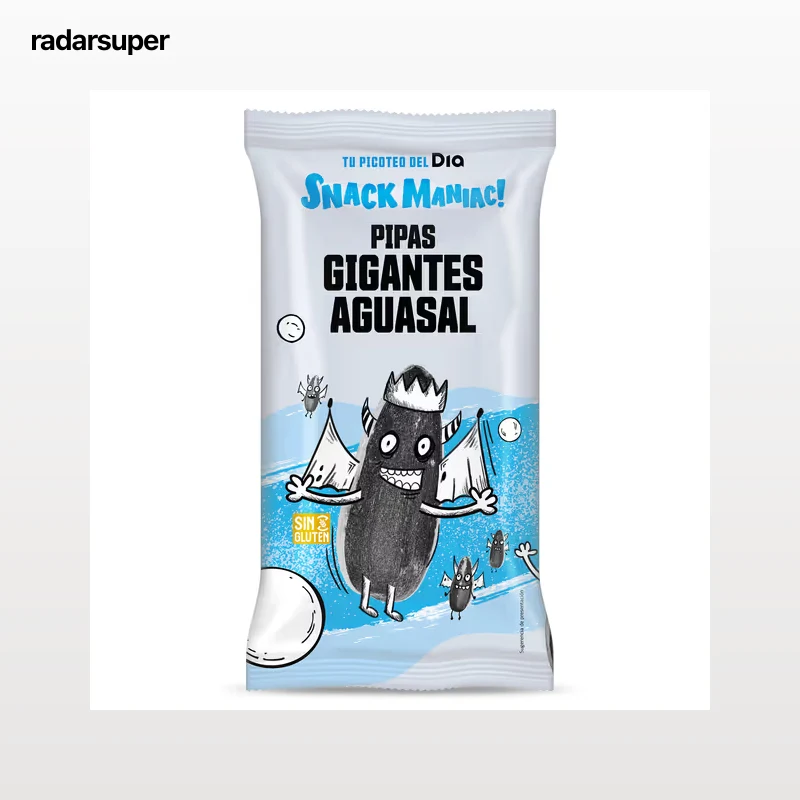 Pipas gigantes aguasal Dia Snack Maniac 200 g
