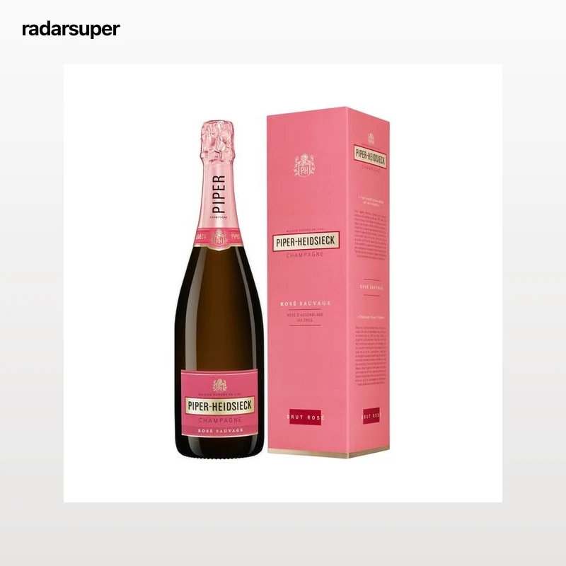 PIPER-HEIDSIECK Rosé sauvage Champagne rosado elaborado con un 15 a 20% vinos de reserva botella 75 cl.