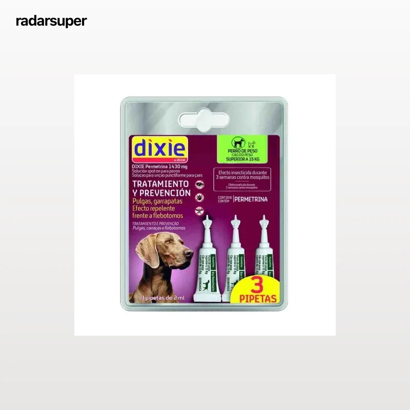 Pipetas permetrina para perro grande (15-60Kg) Dixie 3X2 ml