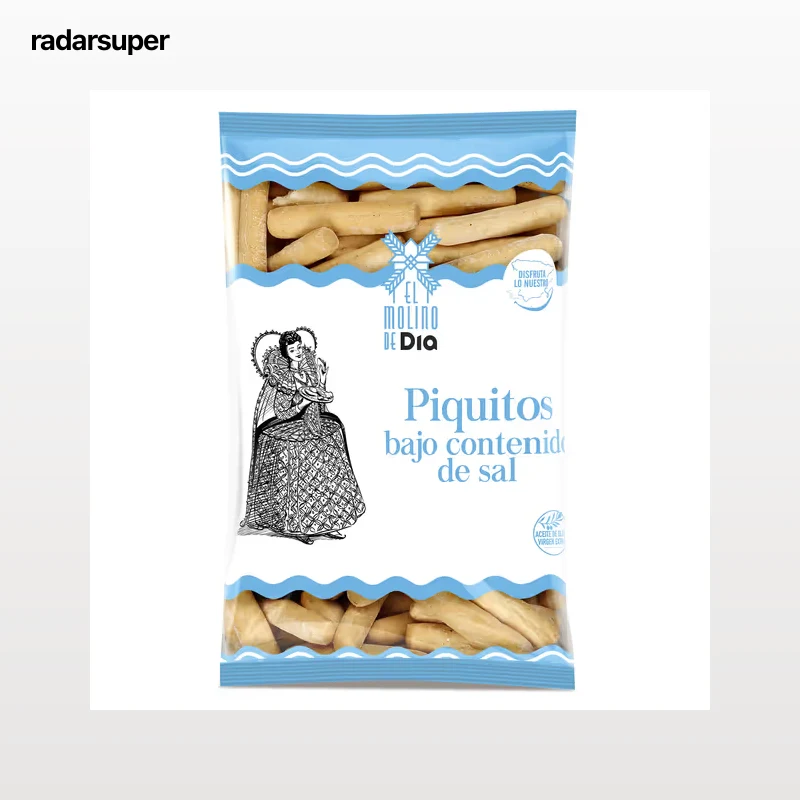 Piquitos bajo contenido en sal El molino de Dia 180 g