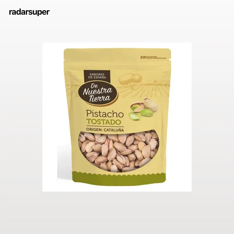 Pistacho tostado con sal De Nuestra Tierra 90 g.