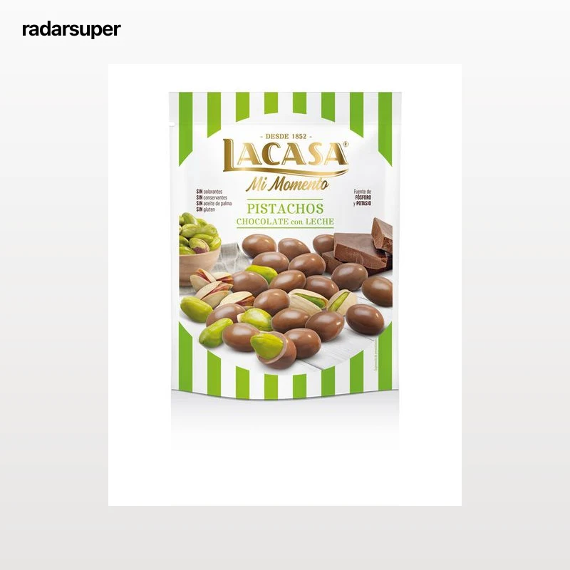Pistachos con chocolate con leche Lacasa 100g