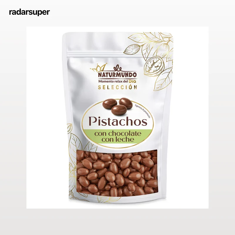 Pistachos recubiertos de chocolate con leche Dia Naturmundo 150 g