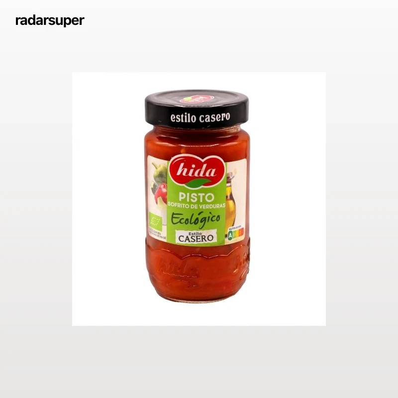 Pisto sofrito de verduras ecológico Hida sin gluten 350 g.