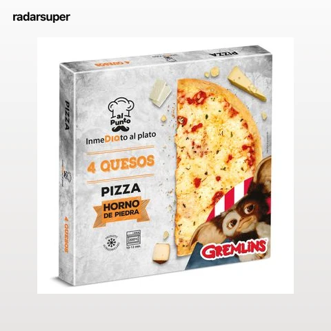 Pizza 4 quesos Gremlins Dia Al Punto 400 g