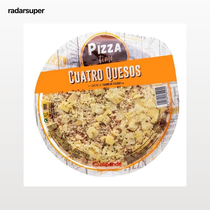 Pizza Alipende 400g cuatro quesos