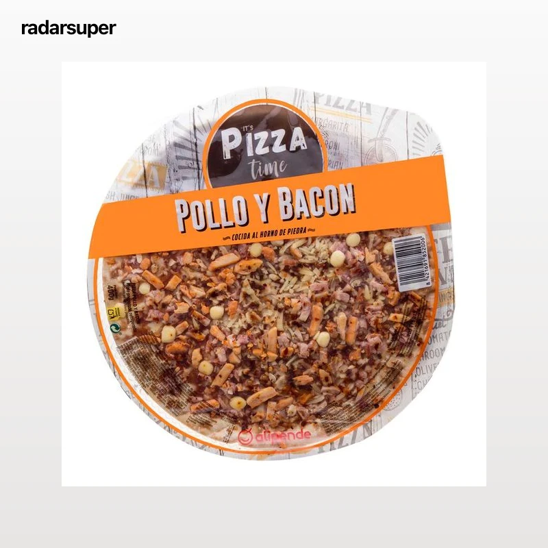 Pizza Alipende 400g pollo y bacon