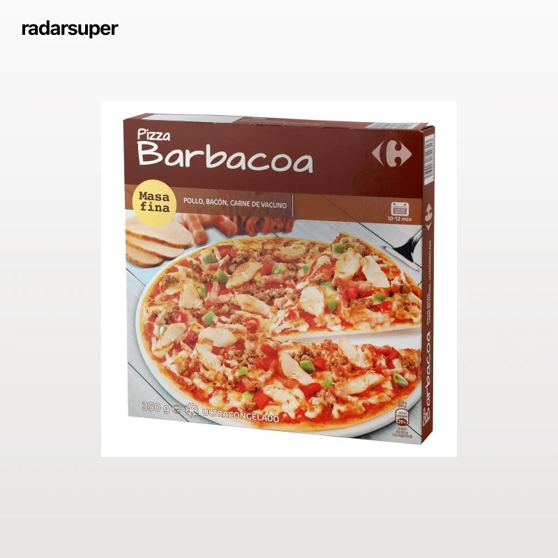 Pizza barbacoa Carrefour 350 g.