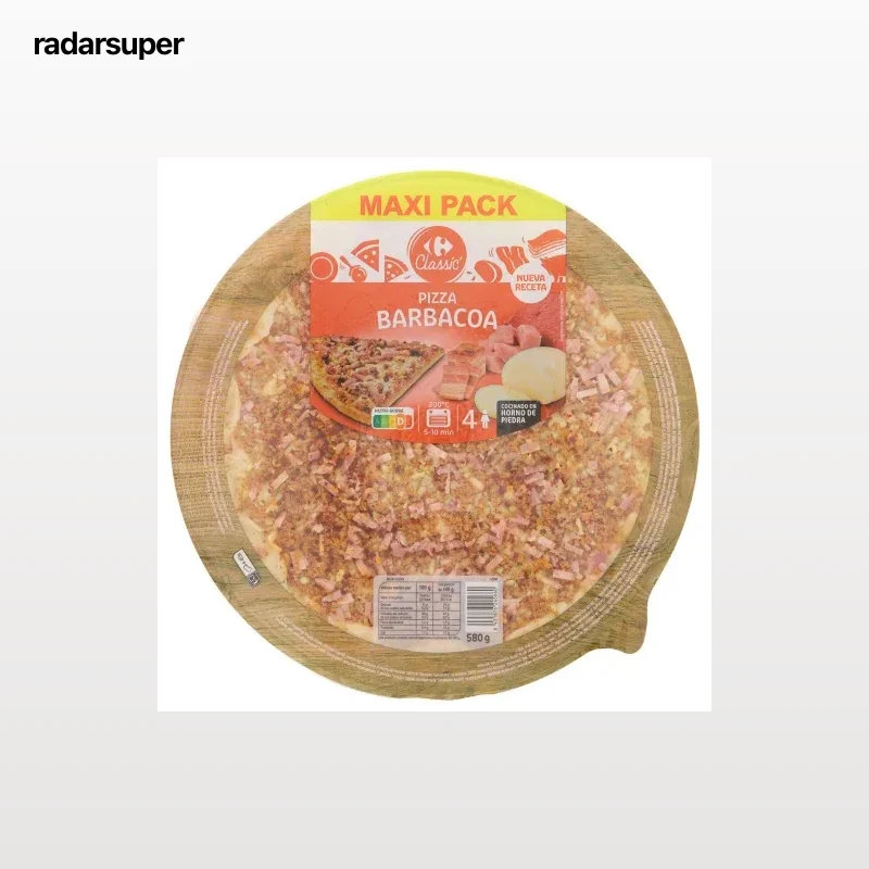 Pizza barbacoa Carrefour Classic 580 g.