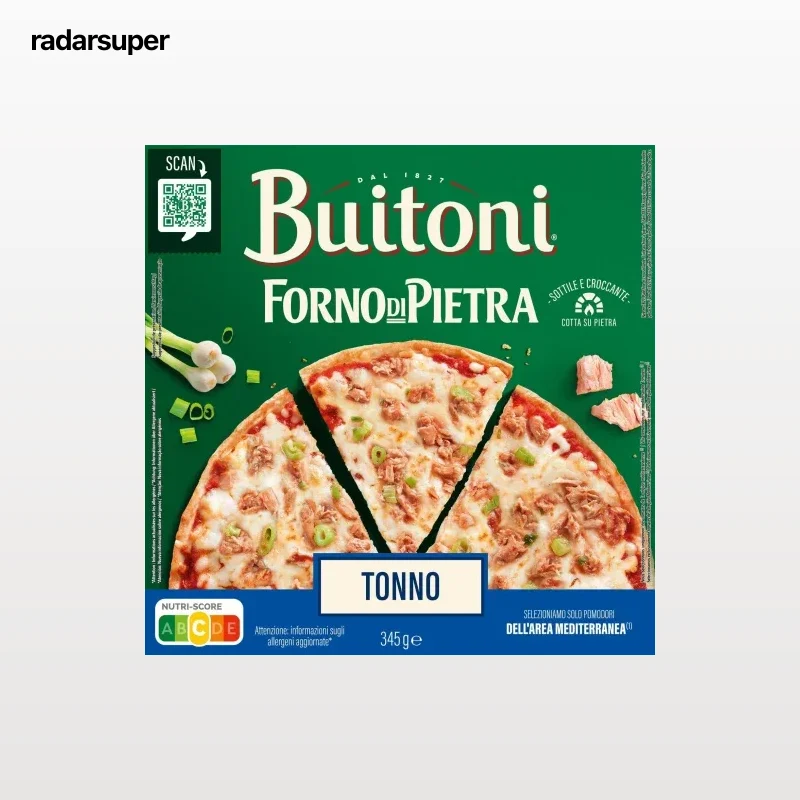 Pizza de atún fina y crujiente Forno di Pietra Buitoni 345 g.