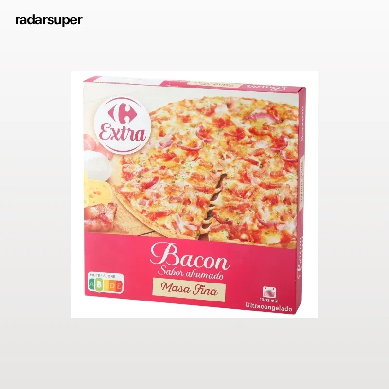 Pizza de bacon Carrefour 315 g.